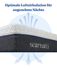 Scarnatti Unique Matratze – 18 cm Gel-Memory-Schaum