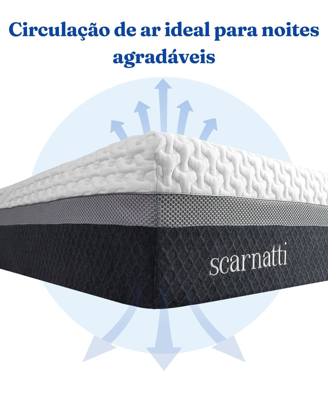 Colchão de Espuma de Memória e Gel Scarnatti Excellence – 27 cm